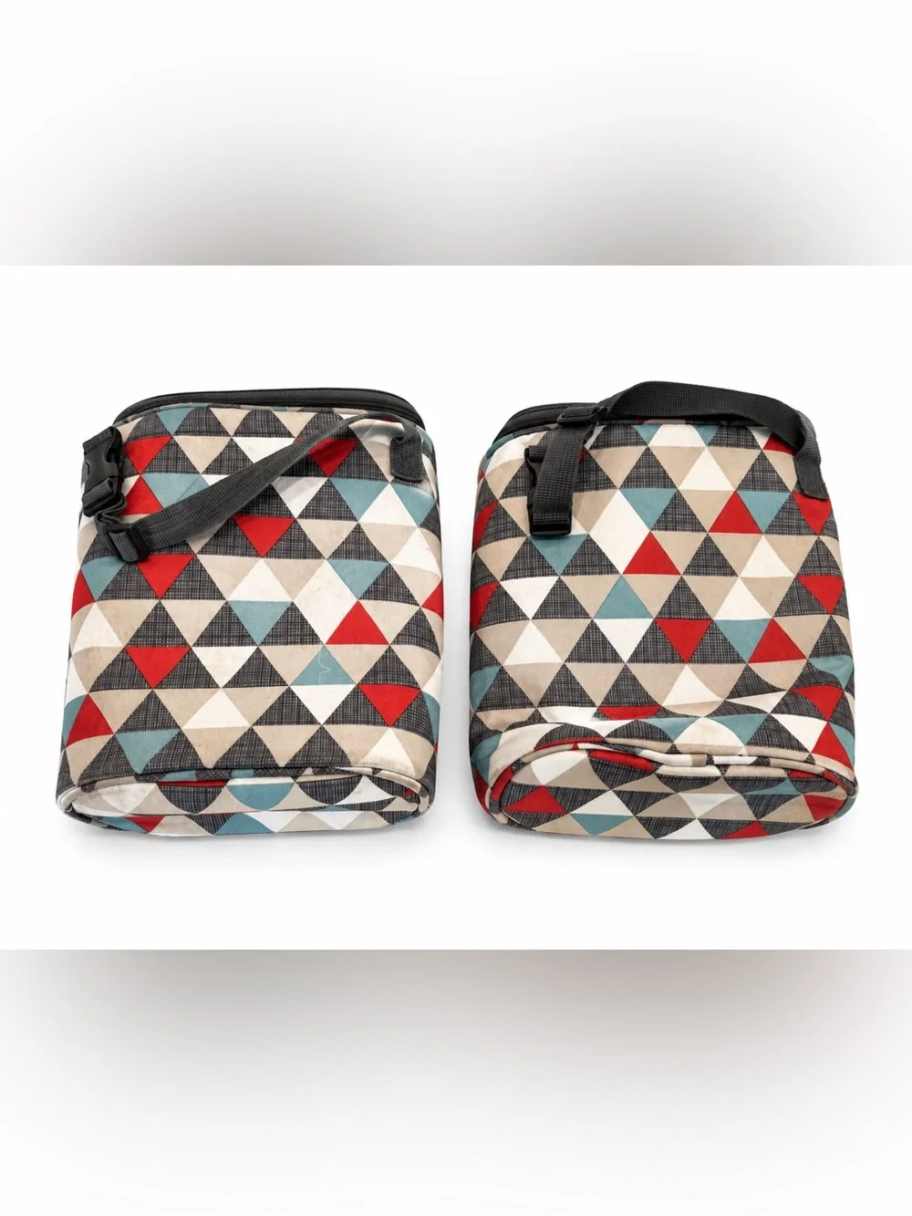 Skip Hop Insulated Bottle Bag Duo in Red, Teal, Black, Cream
